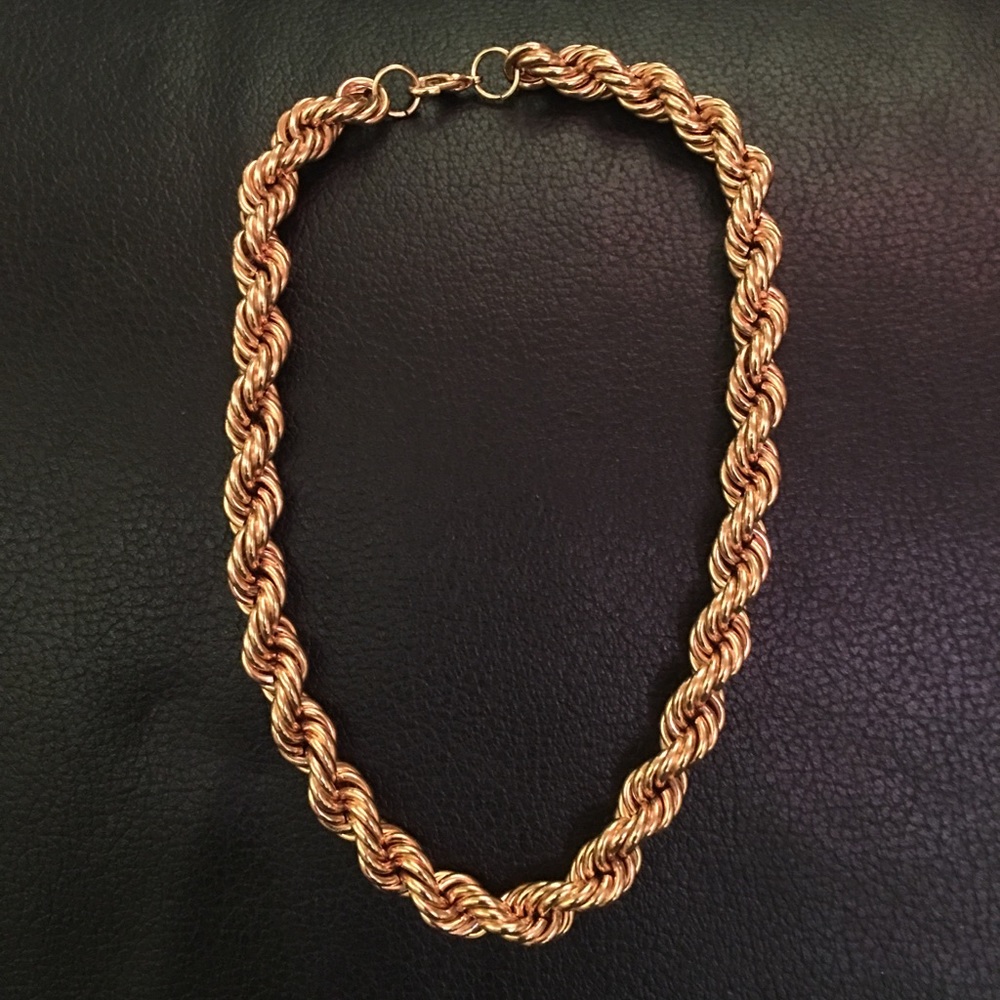 Statement Gold Rope Chain Choker